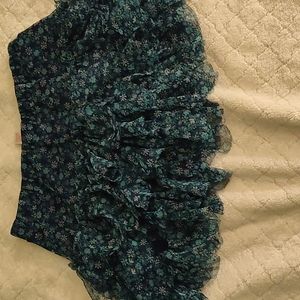 short flowered gathered skirt for girls, Lightly used and in good condition.